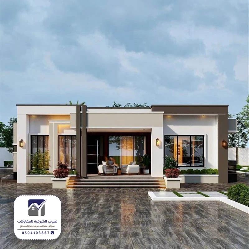 بناء مجلس خارجي كبير بقيق