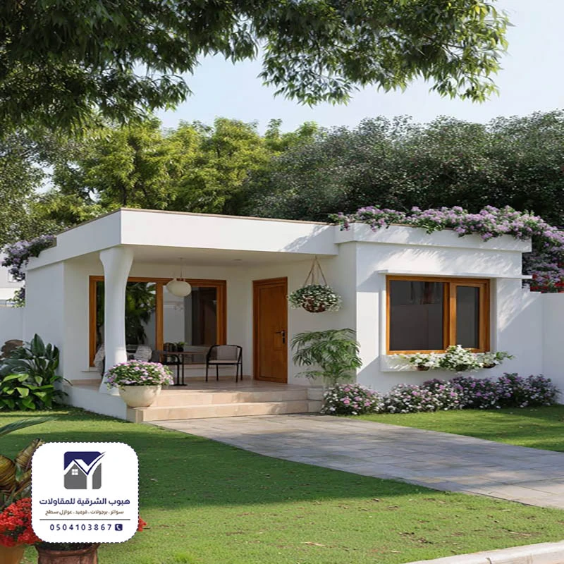 بناء مجلس خارجي كبير بقيق