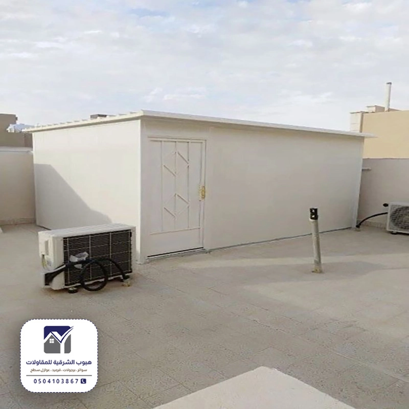 بناء غرف ساندوتش بانل للسطح الخبر